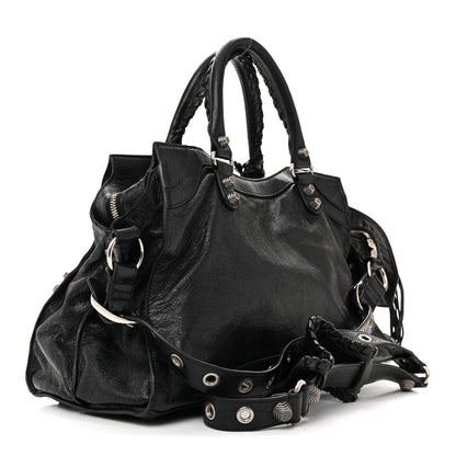 Balenciaga Agneau Arena Neo Cagole City Handbag Black 3 of 10
