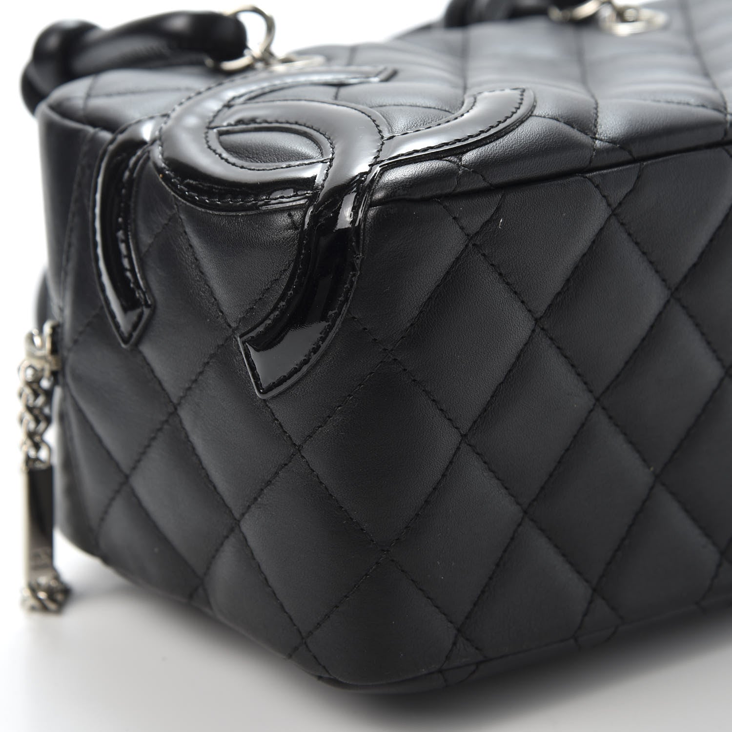 Chanel Calfskin Quilted Small Cambon Bowler Black 5 of 10
