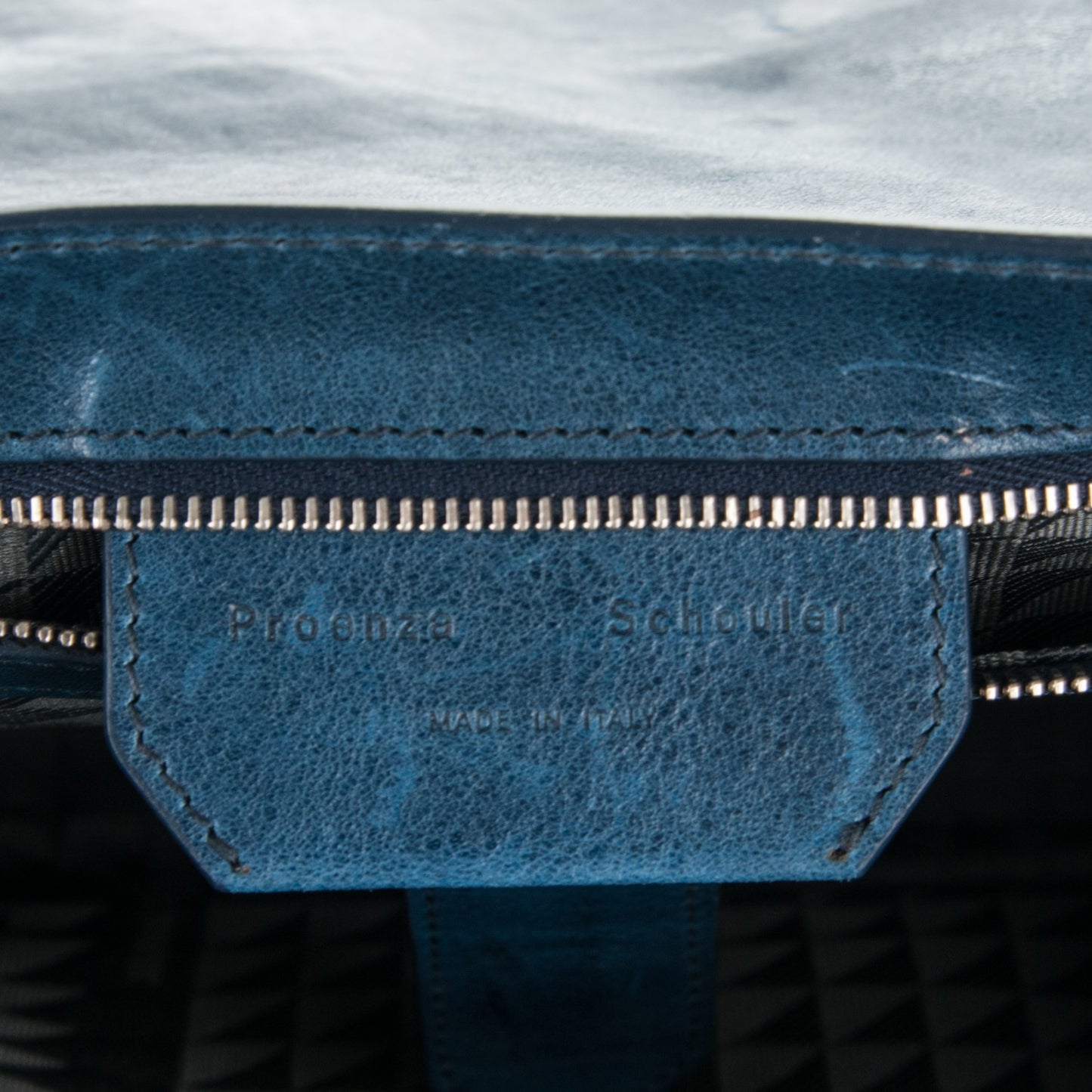 Lambskin Medium PS1 Satchel Navy