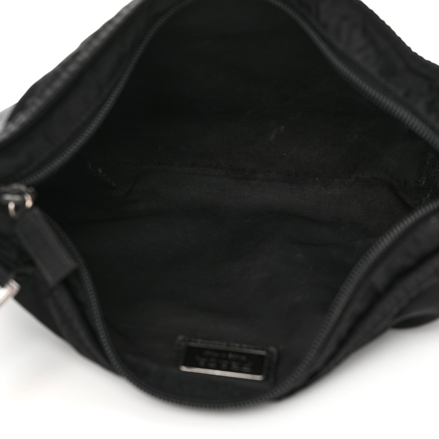 Prada Tessuto Nylon Flat Messenger Bag Black 5 of 16