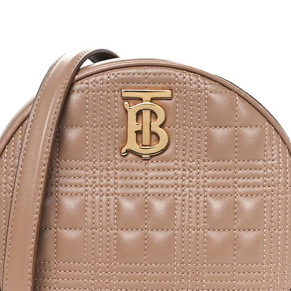 Burberry Lambskin Quilted New Louise Bag Camel 8 of 11