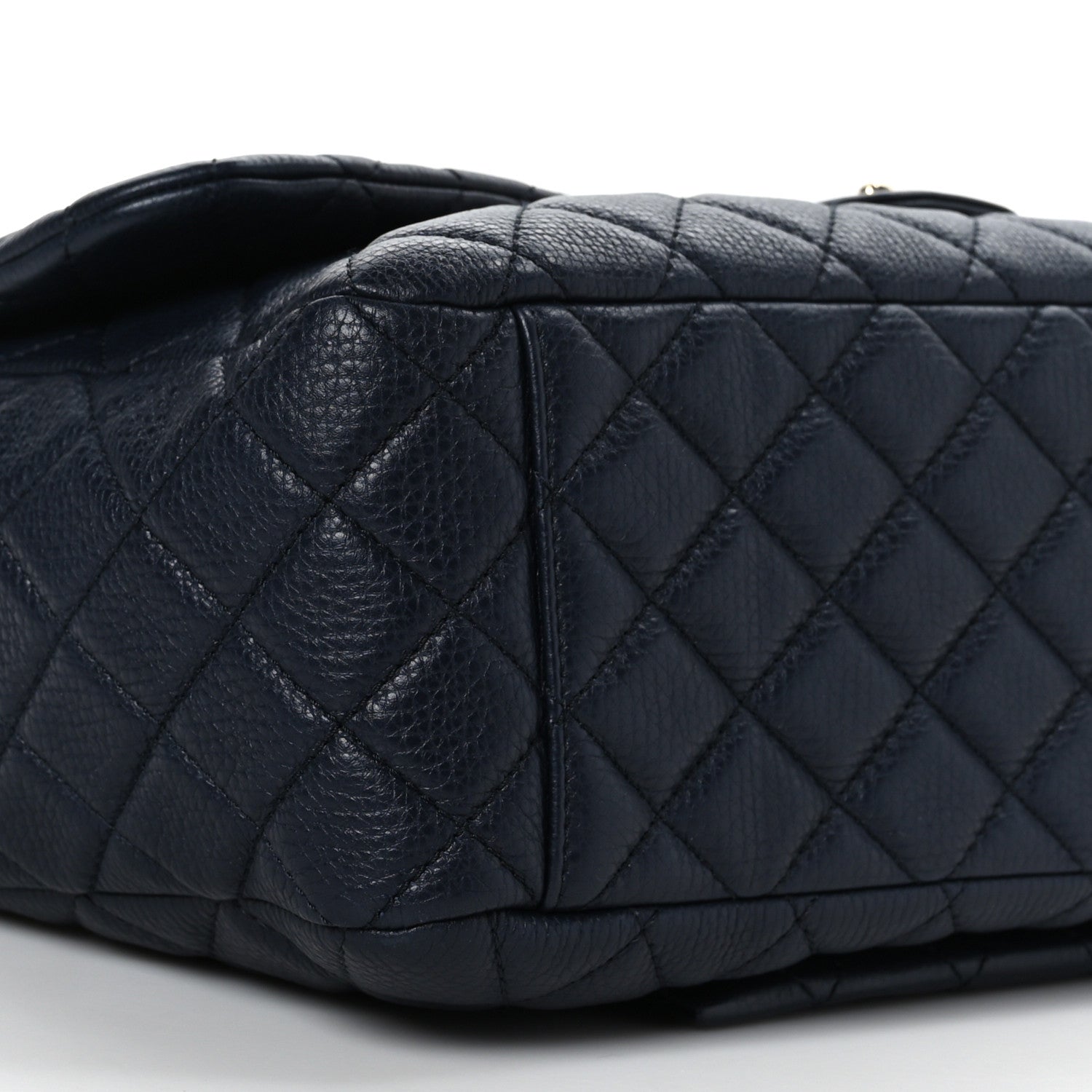 Chanel Calfskin Quilted Small XXL Travel Flap Bag Navy 8 of 9