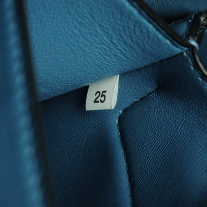 Prada Saffiano Cuir Medium Double Handle Tote Baltico Astrale 7 of 7