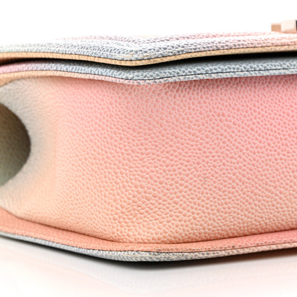 Chanel Caviar Quilted Medium Rainbow Boy Flap Pink Multicolor 9 of 12