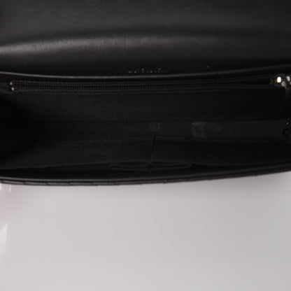 Chanel Calfskin Chevron Boy Wallet On Chain WOC Black 5 of 9