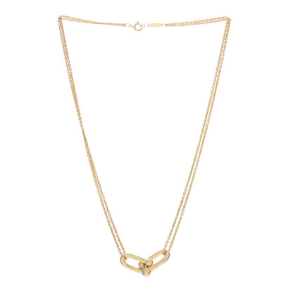 Tiffany 18K Yellow Gold HardWear Double Link Pendant Necklace 2 of 5