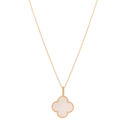 Van Cleef & Arpels 18K Yellow Gold Mother of Pearl Magic Alhambra Long Necklace 1 of 7