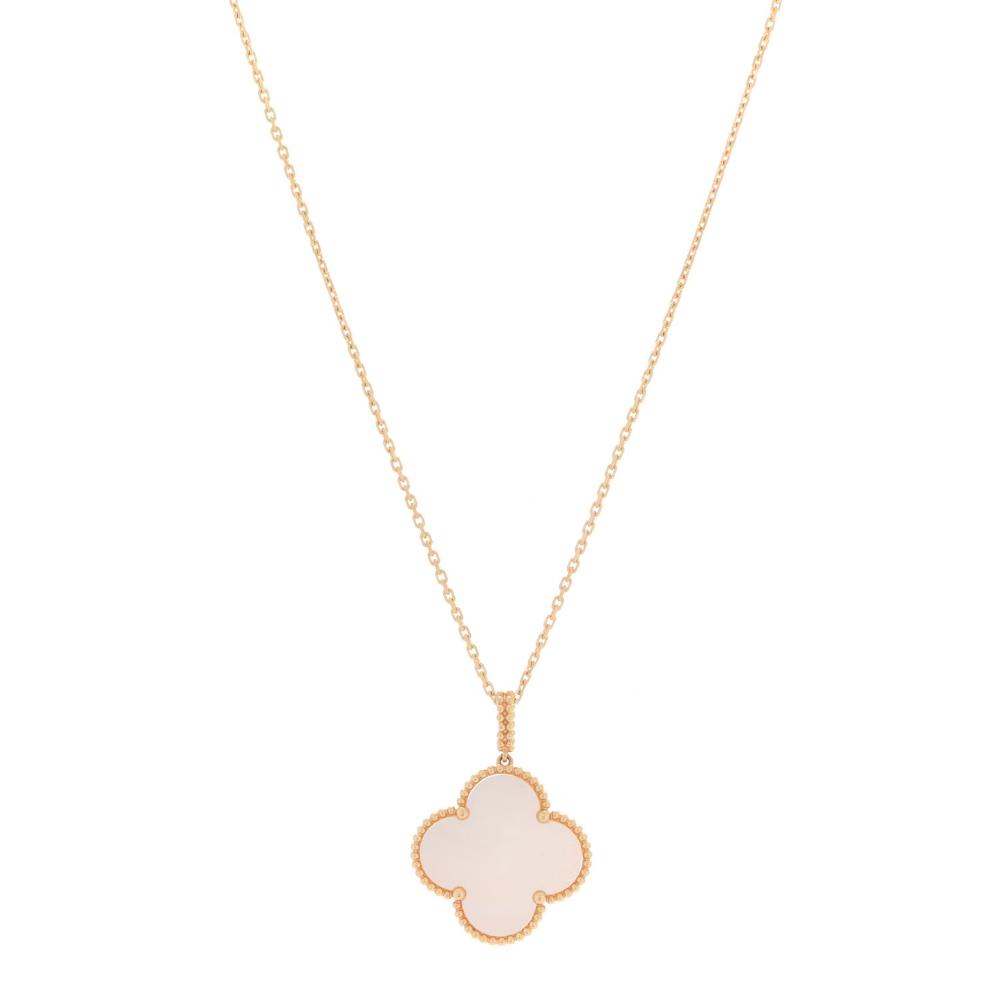 18K Yellow Gold Mother of Pearl Magic Alhambra Long Necklace