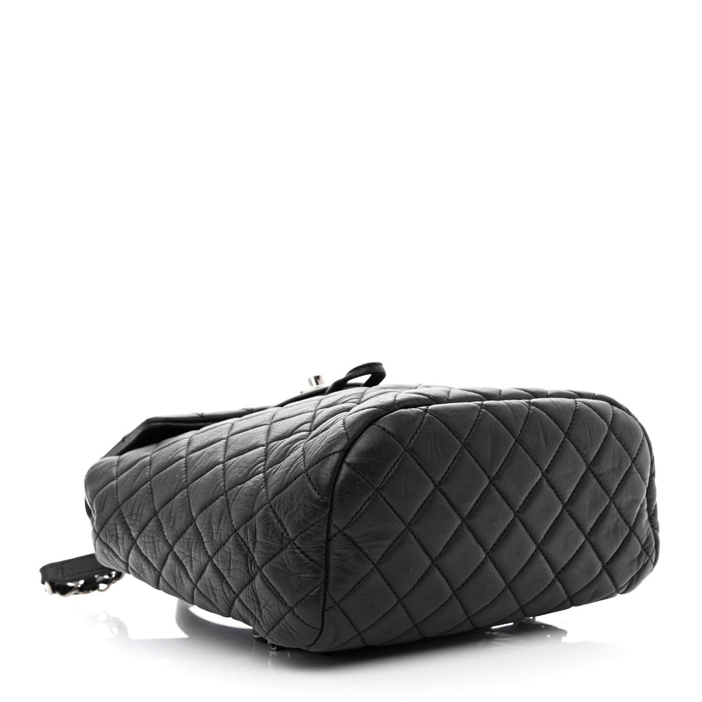 Lambskin Quilted Small Urban Spirit Backpack Black