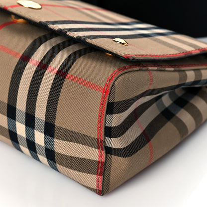 Burberry Vintage Check Hackberry Crossbody Bag Archive Beige Black 9 of 10