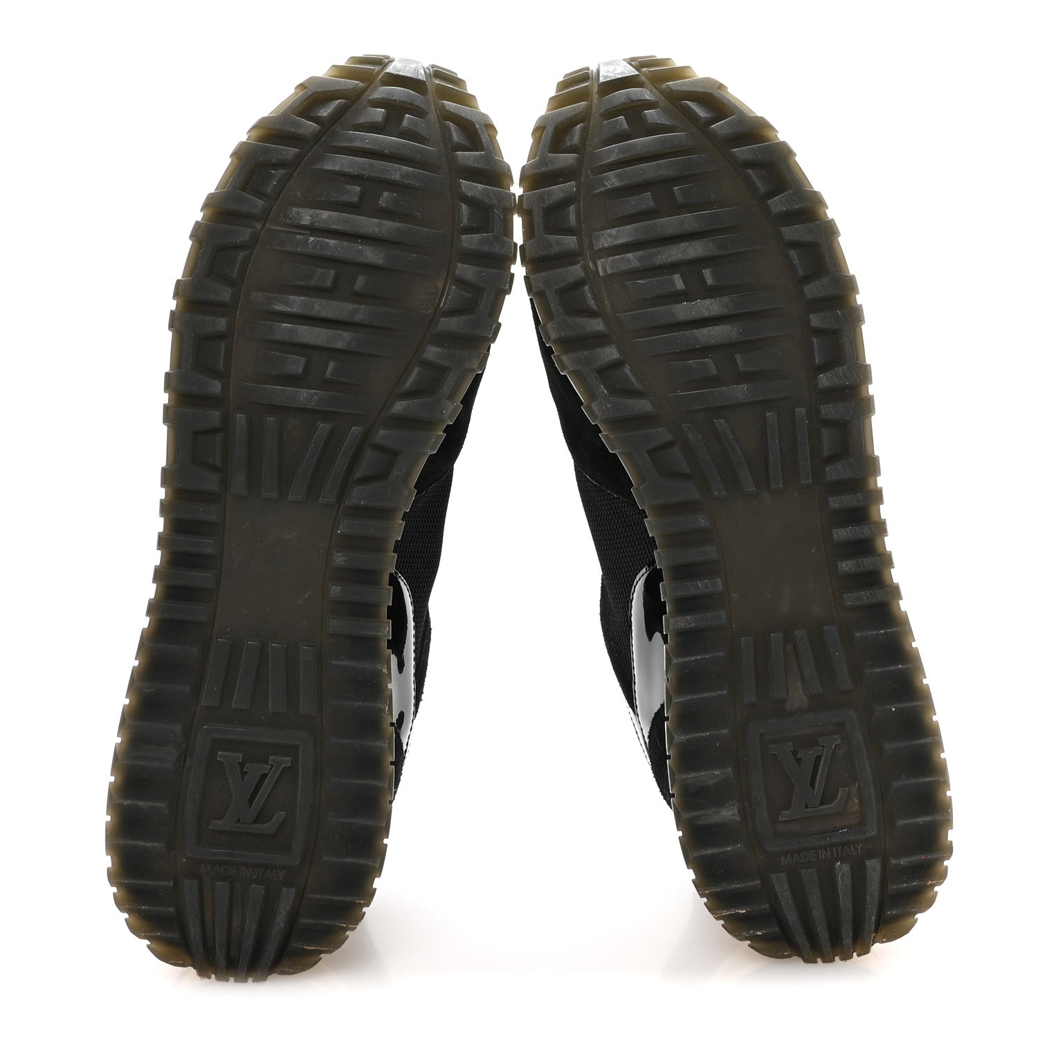 Louis Vuitton Suede Monogram Run Away Sneakers 40 Black 6 of 8