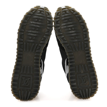 Louis Vuitton Suede Monogram Run Away Sneakers 40 Black 6 of 8