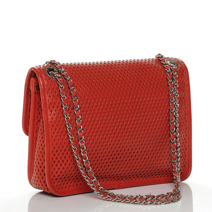 Chanel Perforated Calfskin Small Up In The Air Flap Red 3 of 8