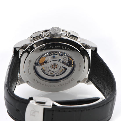 David Yurman Stainless Steel Alligator 46mm Classic Chronograph Automatic Watch Black 5 of 9