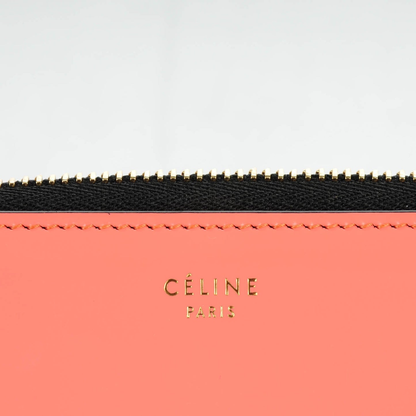 Box Calfskin Zip Around Wallet Pink
