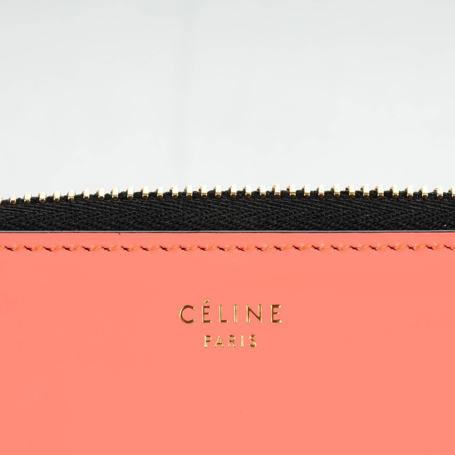 Celine Box Calfskin Zip Around Wallet Pink 8 of 8