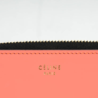 Celine Box Calfskin Zip Around Wallet Pink 8 of 8