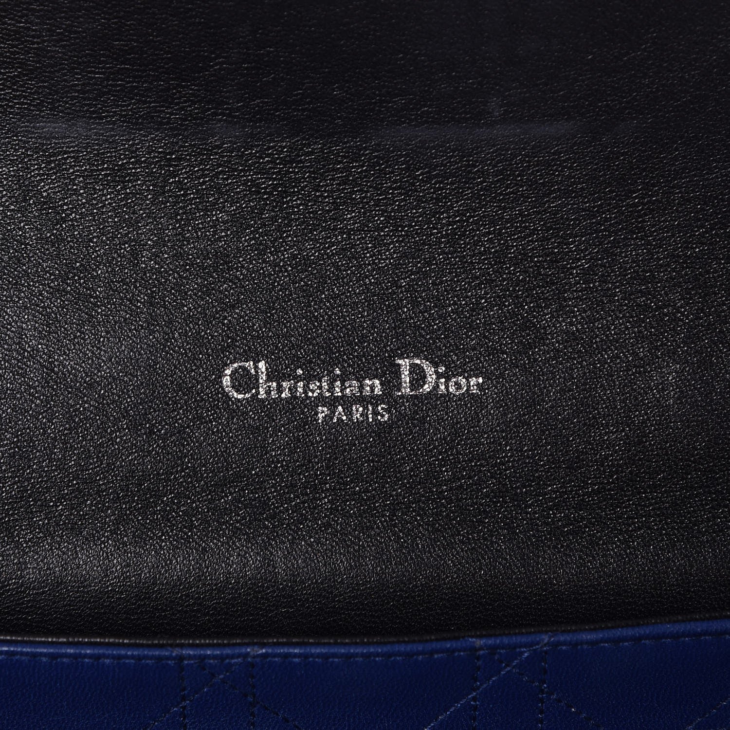 Christian Dior Tweed Medium Miss Dior Flap Black Blue 6 of 6