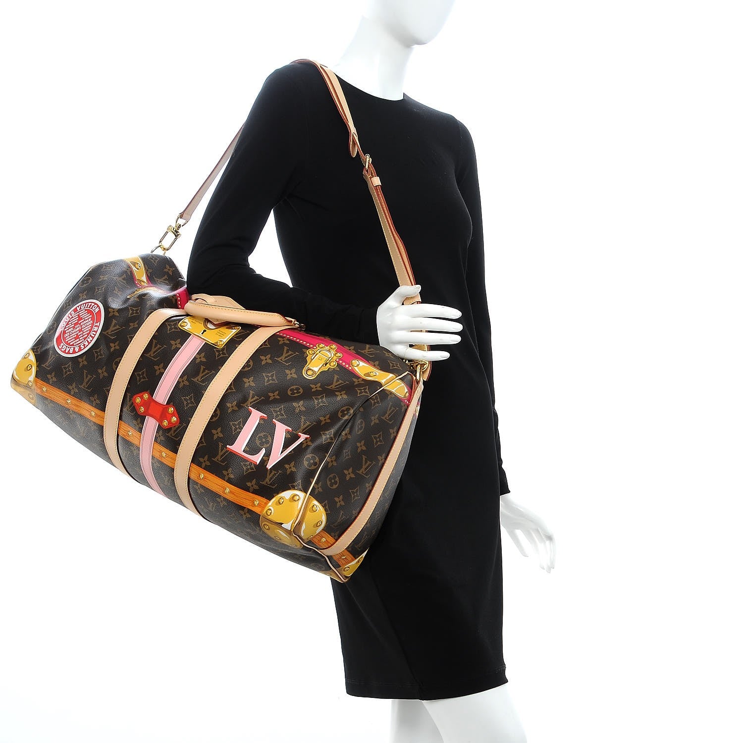 Louis Vuitton Monogram Summer Trunks Keepall Bandouliere 50 2 of 10