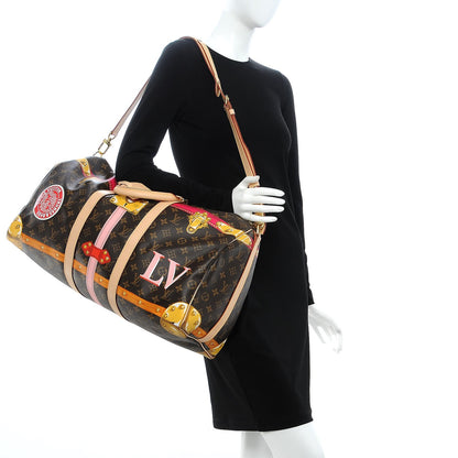Louis Vuitton Monogram Summer Trunks Keepall Bandouliere 50 2 of 10