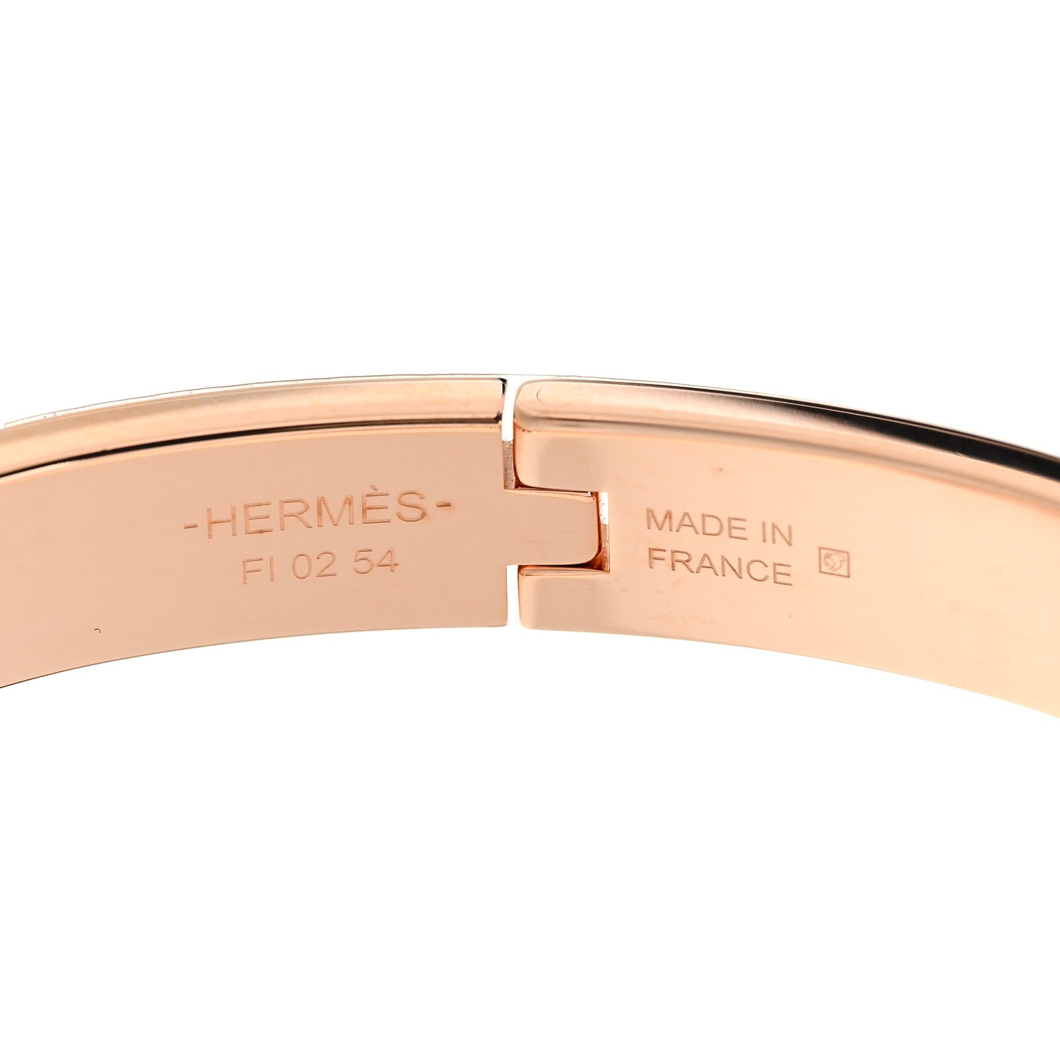 Hermes Enamel Mini Clic Chaine d'Ancre Bracelet GM Marron Glace 4 of 4