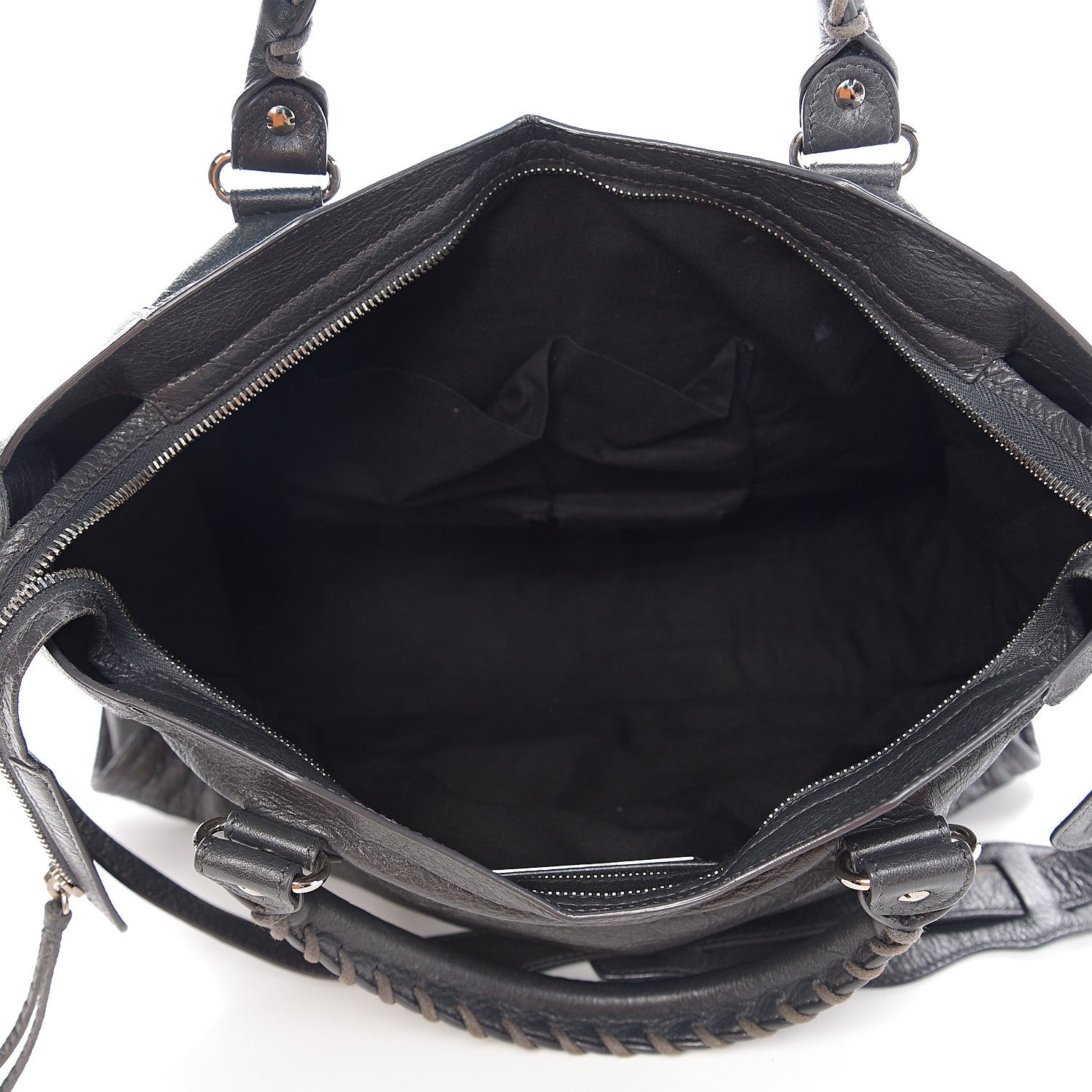 Balenciaga Agneau Classic Silver Hardware City Gris Fossile Anthracite 4 of 10