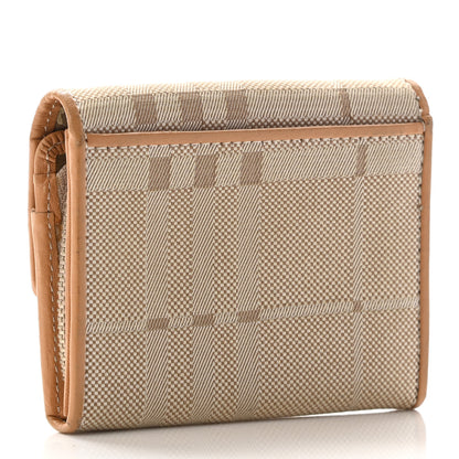 Burberry Canvas Check Flap Wallet Beige 3 of 7
