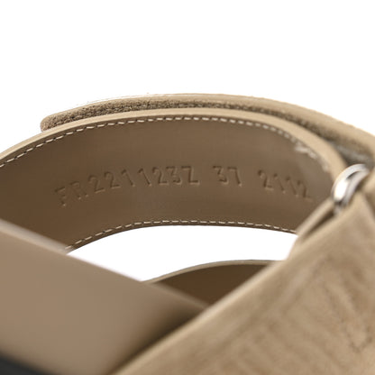 Hermes Suede Goatskin Chaine d'Ancre Womens Chypre Sandals 37 Beige Sable 8 of 11