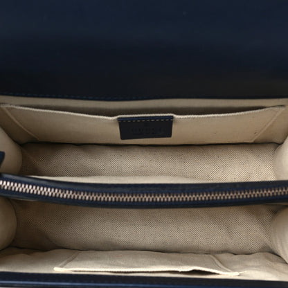 Gucci Moon Calfskin Bamboo Web Medium Dionysus Top Handle Bag Blue Emerald Hibiscus Red 5 of 9