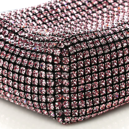 Alexander Wang Mesh Crystal Rhinestone Mini Heiress Pouch Pink 9 of 11