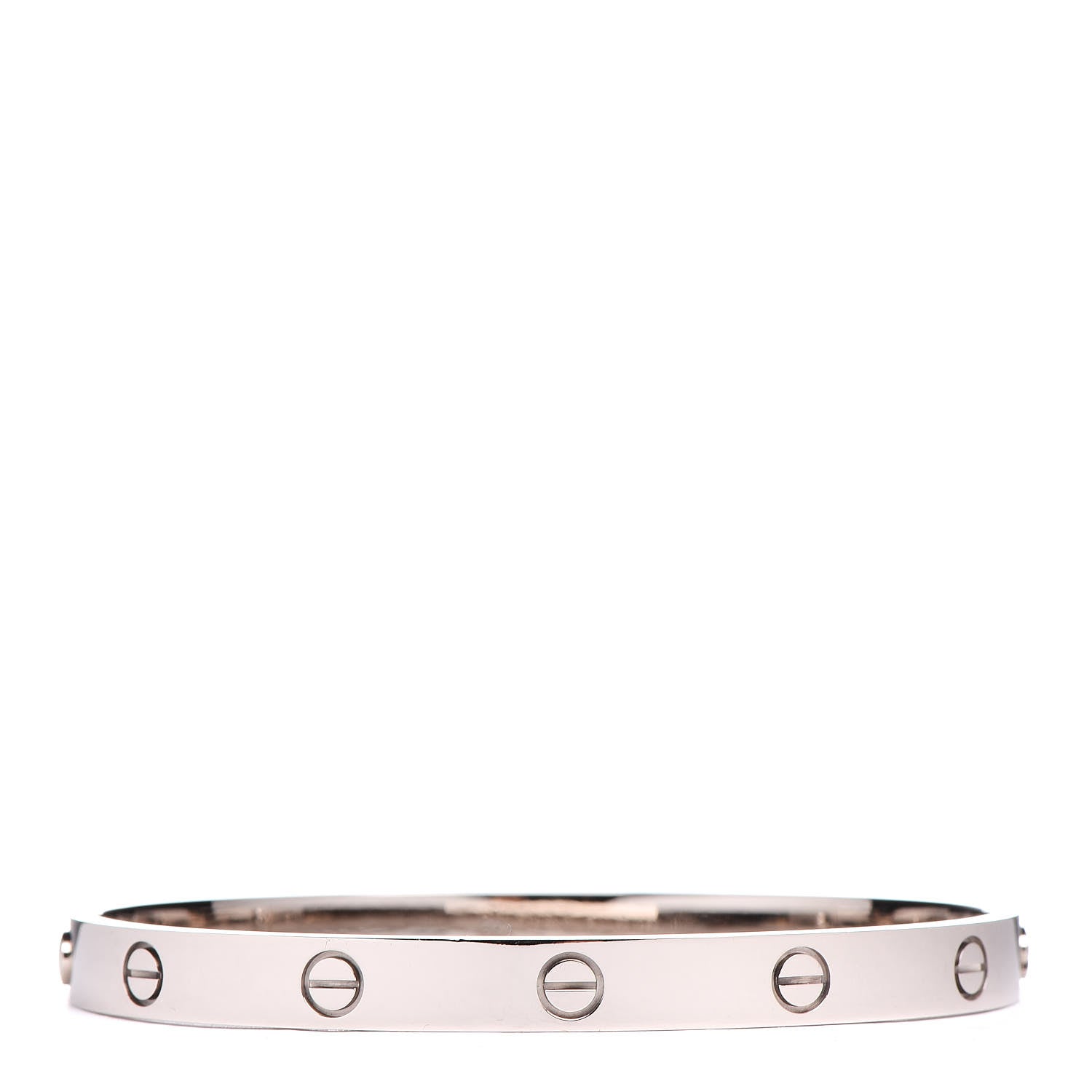 Cartier 18K White Gold LOVE Bracelet 19 3 of 6