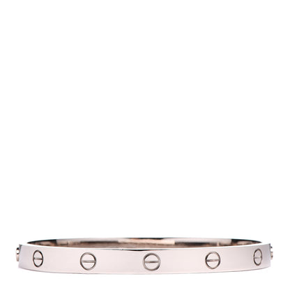 Cartier 18K White Gold LOVE Bracelet 19 3 of 6