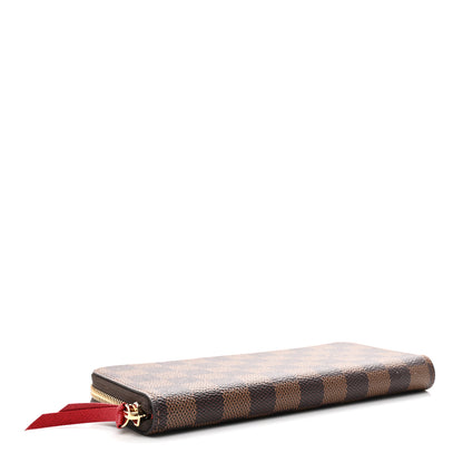 Louis Vuitton Damier Ebene Clemence Wallet Cherry 4 of 7