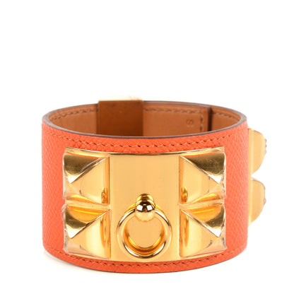 Hermes Epsom Collier de Chien CDC Bracelet S Orange 1 of 6
