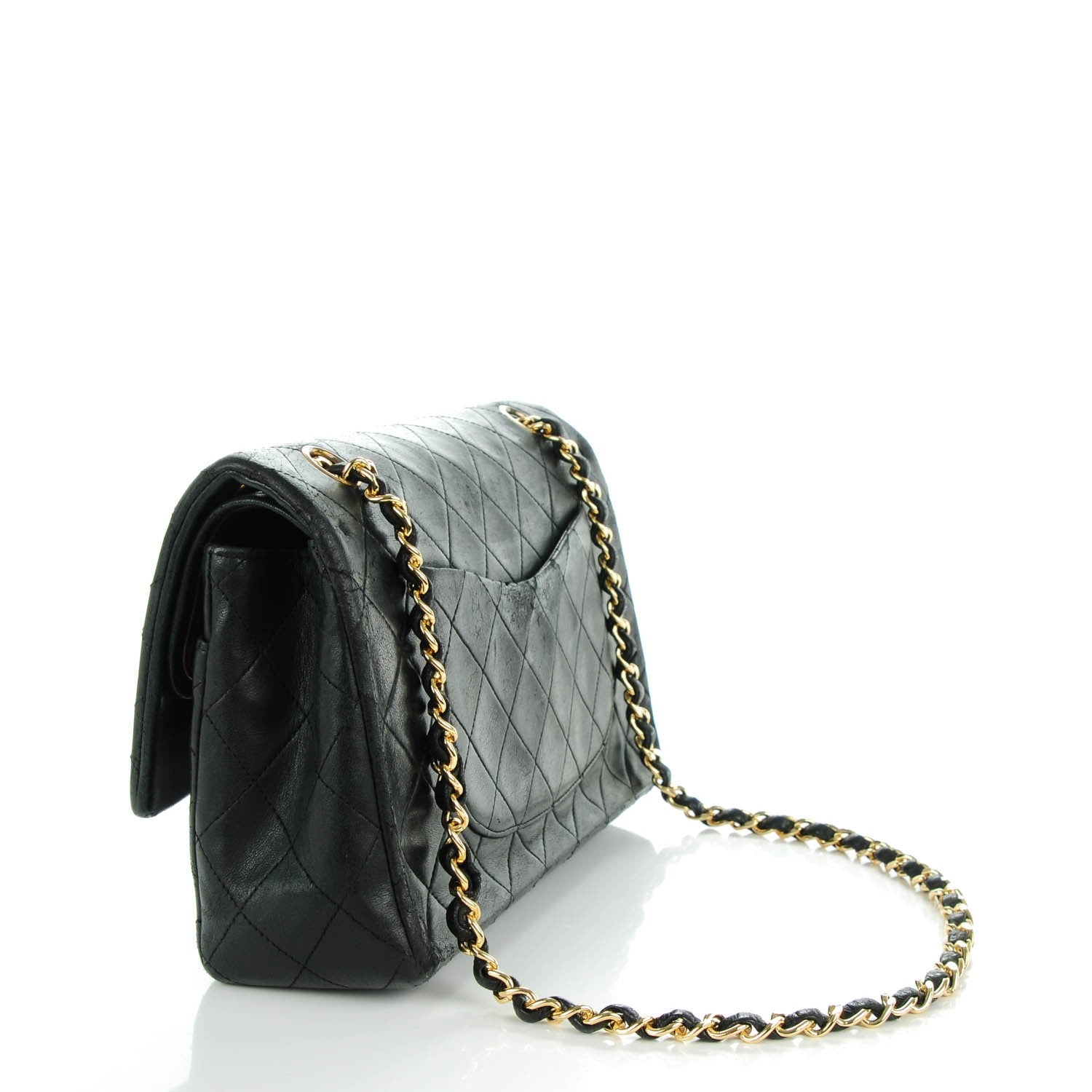 Chanel Lambskin Quilted Medium Double Flap Black 3 of 11