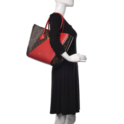 Louis Vuitton Calfskin Monogram Kimono Tote Cherry 2 of 9
