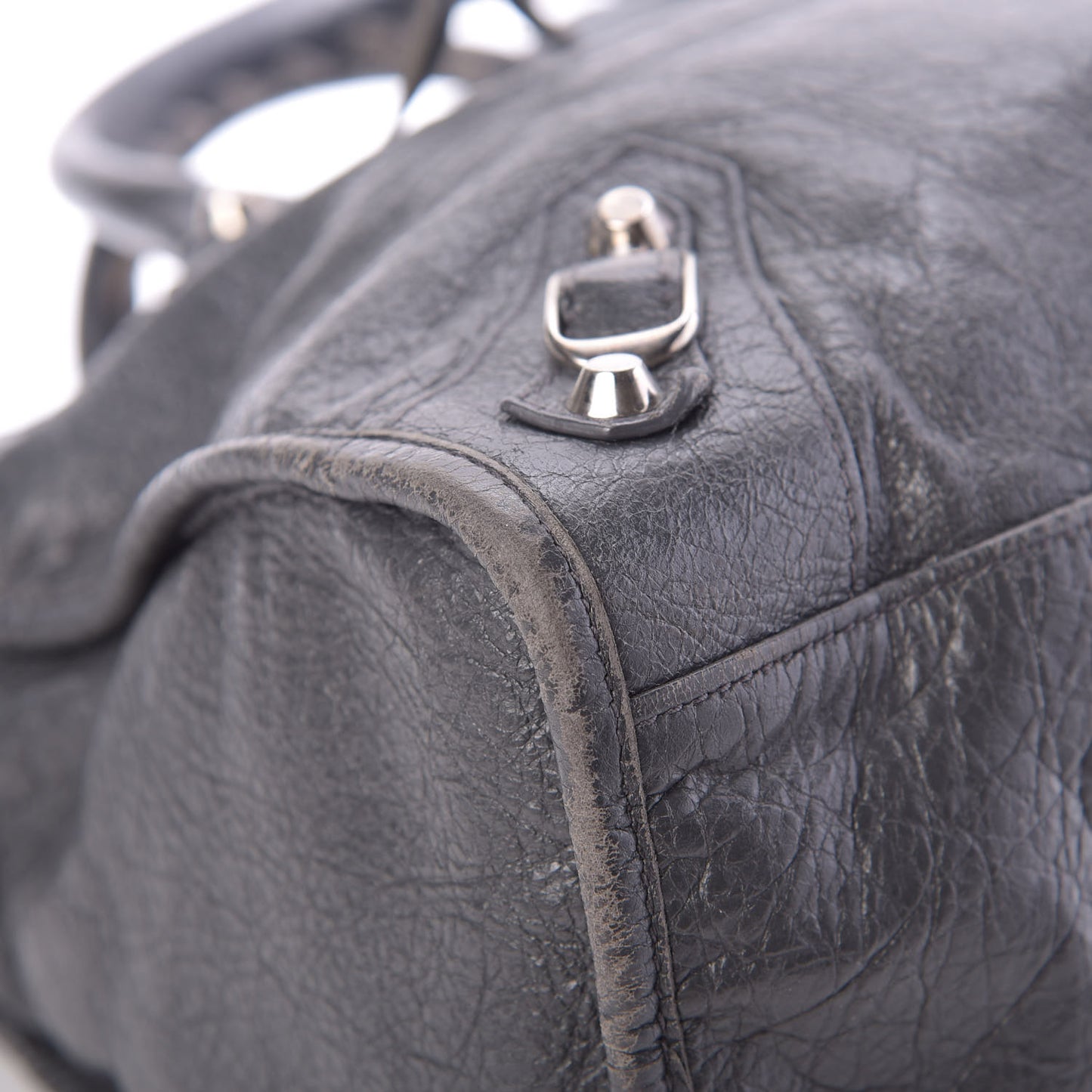 Agneau Classic Silver Hardware City Gris Fossile Anthracite