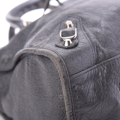 Balenciaga Agneau Classic Silver Hardware City Gris Fossile Anthracite 9 of 18