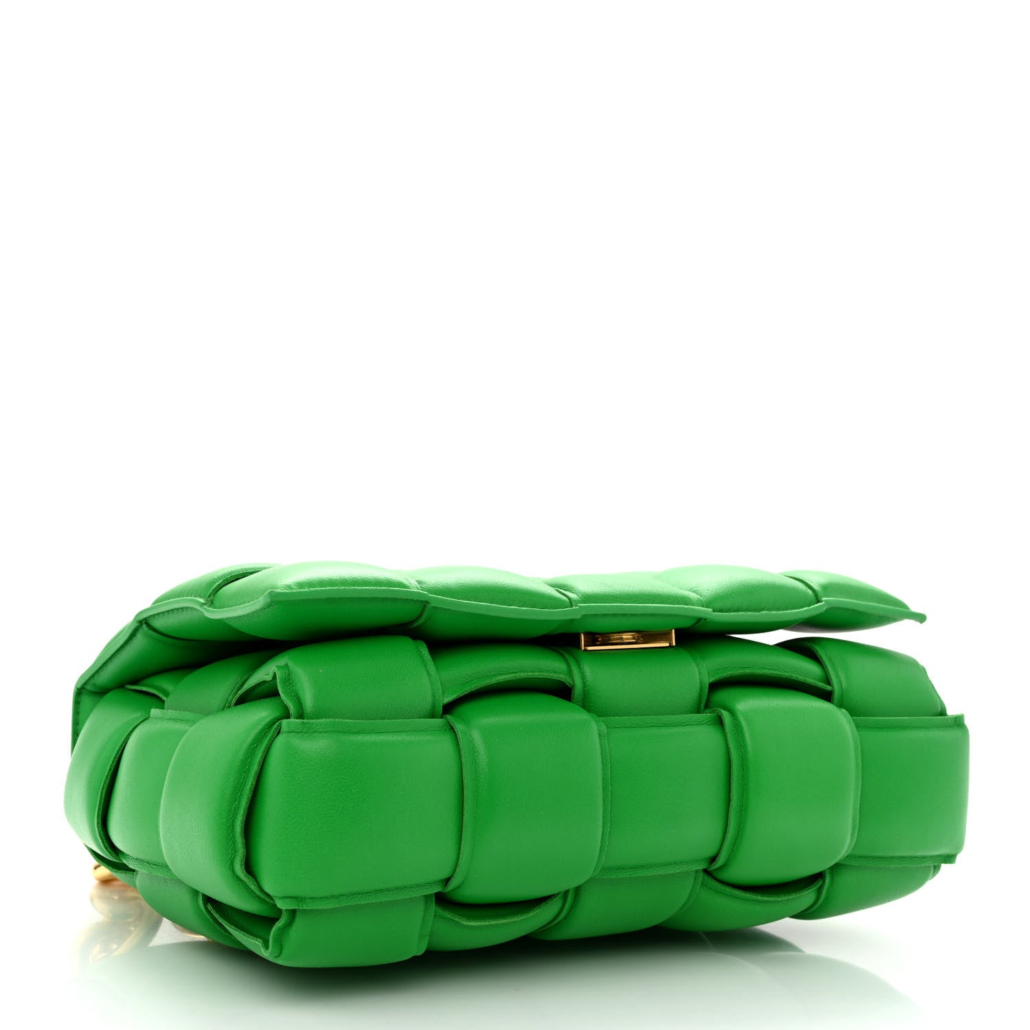 Bottega Veneta Lambskin Maxi Intreccio Padded Chain Cassette Crossbody Bag Parakeet 4 of 10