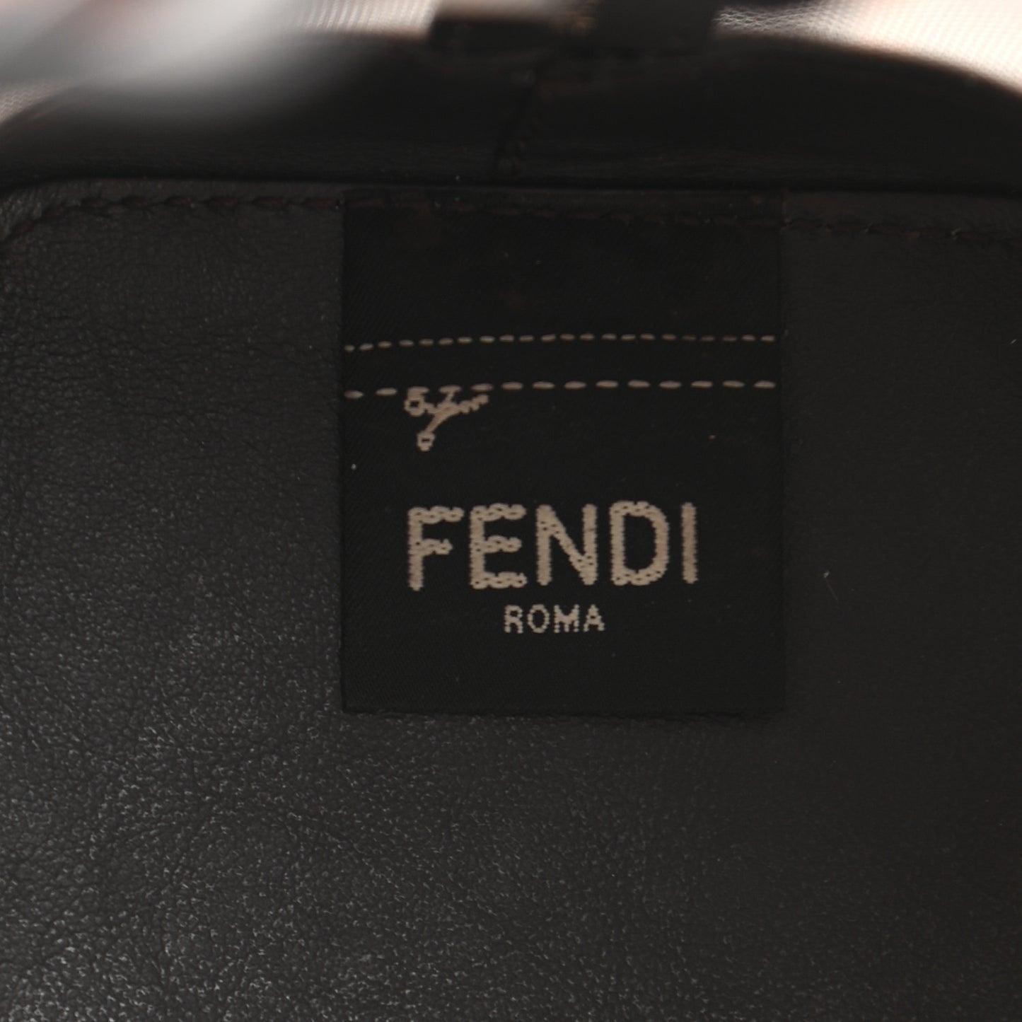 Mesh Vitello Grace F is Fendi FF 1974 Mini Mon Tresor Bucket Bag Marrone Black Ebano