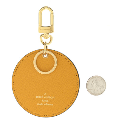 Louis Vuitton Monogram 2022 Christmas Animation New York Soho Bag Charm Key Ring Yellow 2 of 5
