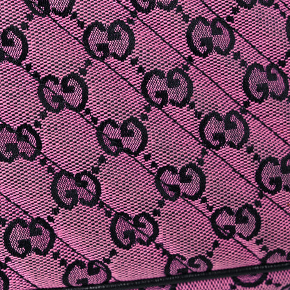 Gucci Monogram Multicolor Matelasse Diagonal Small GG Marmont Chain Shoulder Bag Pink Blue 17 of 19
