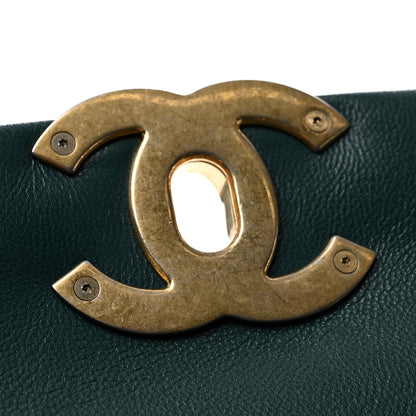 Chanel Goatskin Quilted Medium Chanel 19 Flap Dark Blue 12 of 14