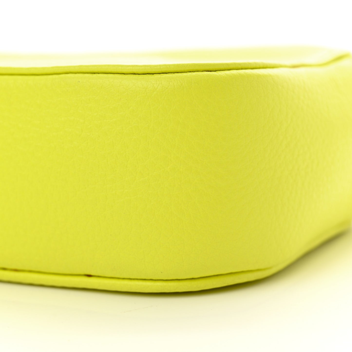 Calfskin Logo XS Everyday Camera Bag Acid Green Black
