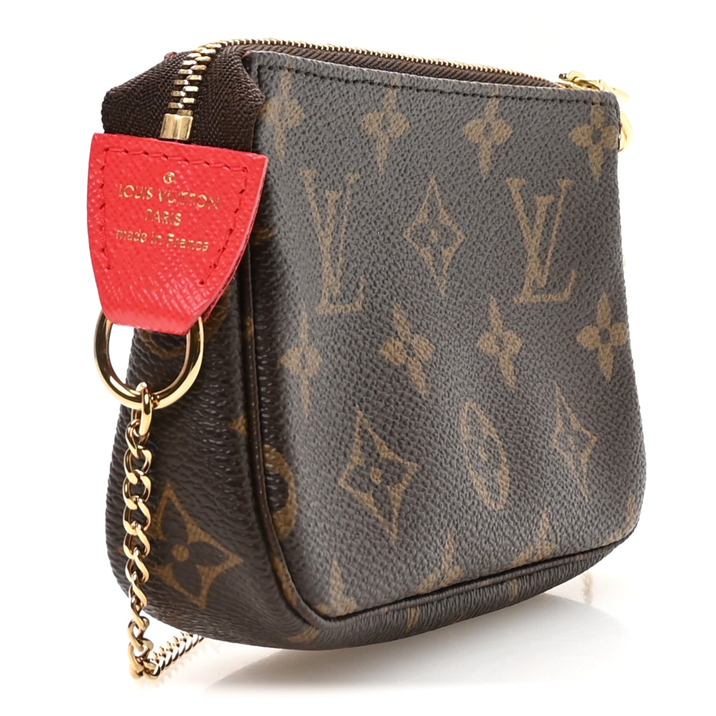 Monogram 2021 Christmas Animation London Mini Pochette Accessories Red