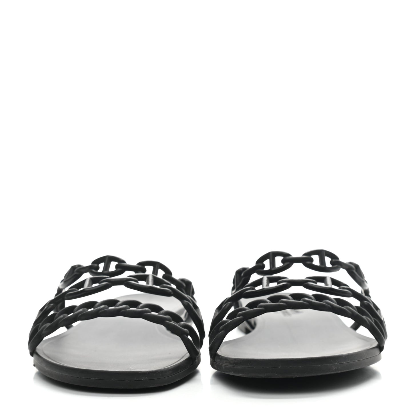 Rubber Chaine d'Ancre Rivage Sandals 38 Black