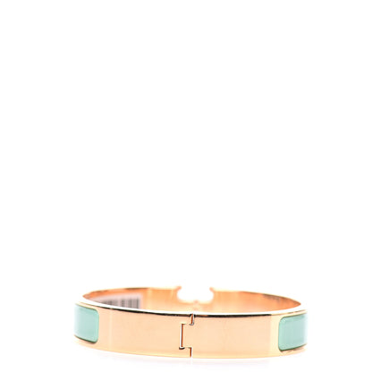 Hermes Enamel Narrow Clic Clac H Bracelet GM Vert Aqua 2 of 4