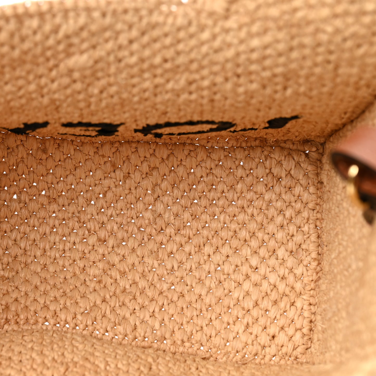 X PAULA'S IBIZA Raffia Small Font Tote Natural Tan