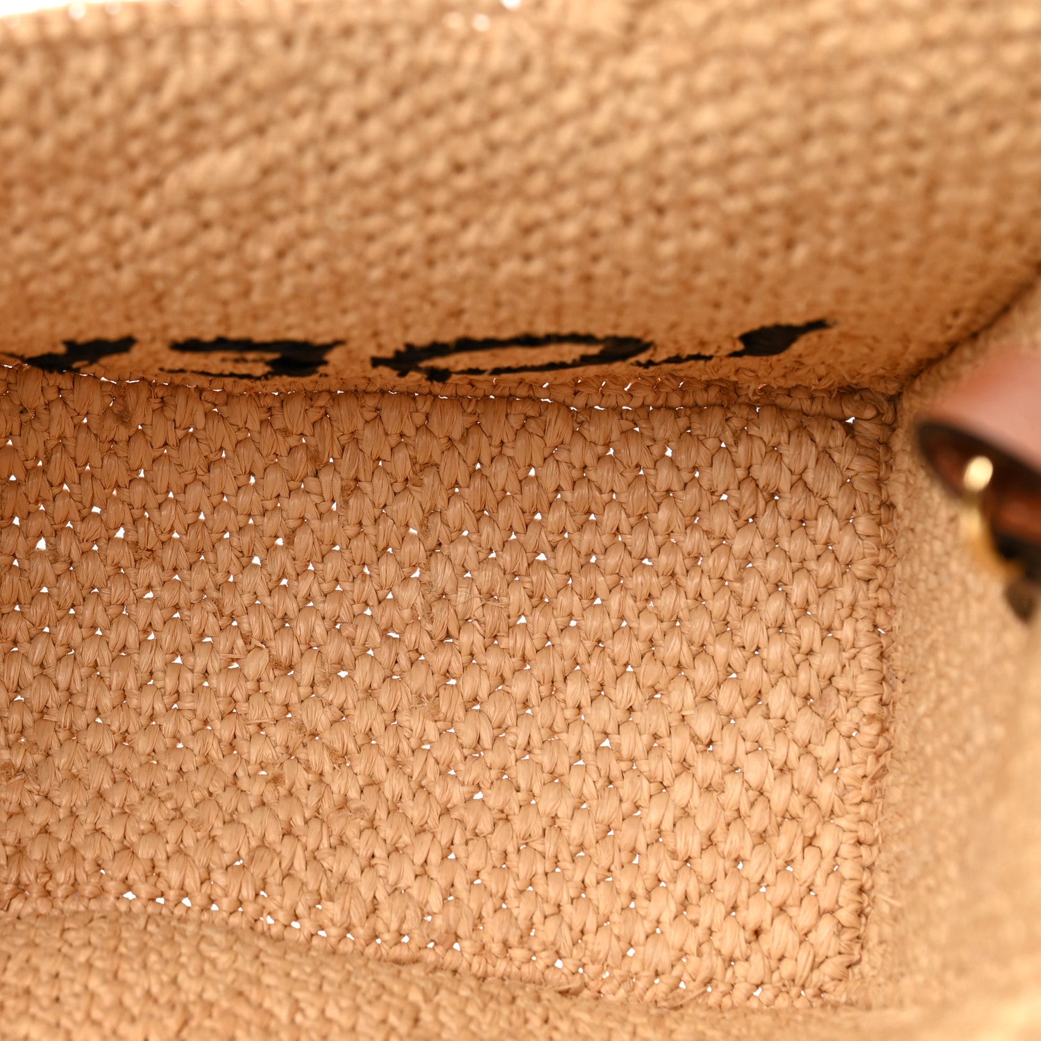 Loewe X PAULA'S IBIZA Raffia Small Font Tote Natural Tan 5 of 9