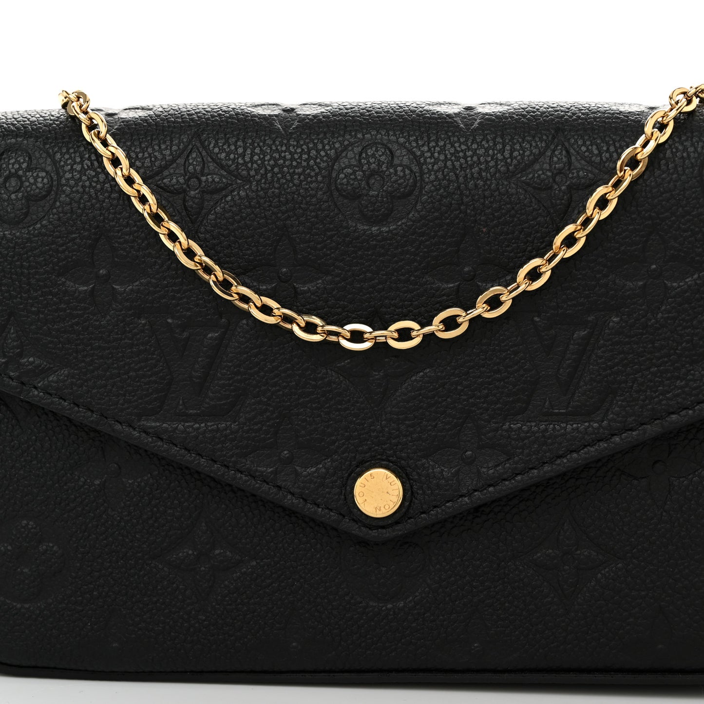 Empreinte Pochette Felicie Chain Wallet Black